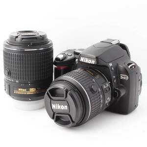 ニコン　Nikon　D40　ダブルズームキット　標準レンズ　18-55mm　望遠レンズ　55-200mm　外観美品　現状品　通電確認OK