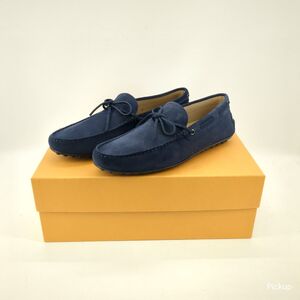 【美品】TOD’S ドライビングシューズ メンズ ネイビー US 7(26cm) トッズ ◆3104/磐田店