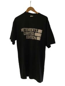 VETEMENTS◆Tシャツ/M/コットン/BLK/プリント