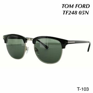 TOM FORD トムフォード TF248 05N サングラス 新品未使用　HENRY Black　ブロウタイプ