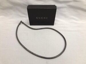 ◇◇GUCCI グッチ スネークチェーン ネックレス ロングネックレス 長さ約36㎝ 幅約6㎜ シルバー 男女兼用 箱付◇◇S6828