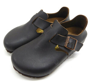 BIRKENSTOCK ビルケンシュトック ロンドン レザーサンダル スリッポン シューズ FB3125 サイズ22.5cm ブラウン茶 レディース シューズ