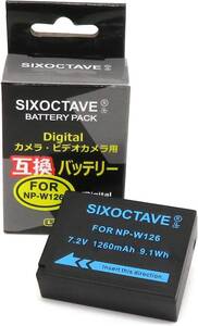 ★セ－ル品★　富士フィルム　NP-W126S 　 互換バッテリー　1点　NP-W126　X-T1 Graphite Silver Edition / X-T2 / X-T3 / X-T10 / X-T20