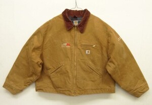 ヴィンテージ USA製 CARHARTT カーハート DETROIT JACKET 裏地ブランケット ダックジャケット ブラウン VINTAGE アメリカ製