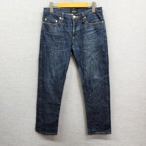 J550 A.P.C. アーペーセー デニム パンツ 27 インディゴ NEW CURE ニューキュア スリム シルエット スキニー リジッド ボタンフライ