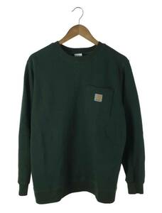 【流行色】Carhartt カーハート CREWNECK POCKET SWEATSHIRT/スウェット/サイズL/コットン/GRN/グリーン