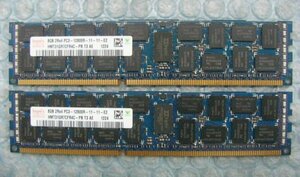 gt14 240pin DDR3 1600 PC3-12800R Registered 8GB hynix 2枚 合計16GB