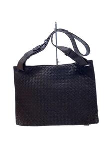 BOTTEGA VENETA◆イントレチャートメッセンジャーバッグ/ショルダーバッグ/-/BRW