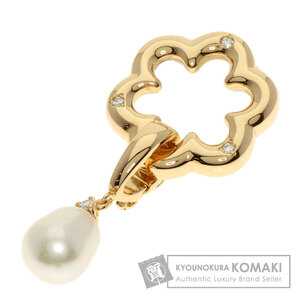 MIKIMOTO ミキモト パール 真珠 ダイヤモンド ペンダントトップ K18イエローゴールド レディース 中古