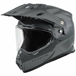 1点限り SALE! 新型 Fly Racing フライレーシング Trekker トレッカー Solid Grey ソリッドグレー インナーシールド付き 2XLサイズ