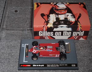 KBB02 国際貿易別注 1/43 フェラーリ 126CK TURBO ビルヌーブ イタリアGP モンツァ 1981 FERRARI brumm ブルム GILLES ON THE GRID