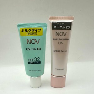 q2160 未使用保管品含む NOV ノブ リキッドファンデーション UV ファンデーション／日焼け止めミルク テスター まとめ売り