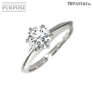 ティファニー TIFFANY&CO. ソリティア ダイヤ 1.05ct G/VS2/3EX 11.5号 リング Pt プラチナ 指輪 【鑑定書付き】 Diamond Ring 90205218