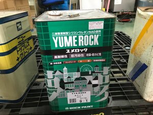 12-17-402 ◎M 保管品　DIY用品 建築材料 塗料系 ユメロック YUME ROCK ホワイト 約13.5kg シリコンウレタンNAD塗料