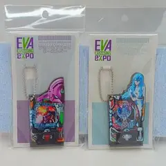 限定品★エヴァ大博覧会★パチンコ★アクリルブロックキーホルダー★EVA