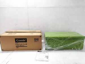 □未使用 Combi コンビ ジョイントベンチシリーズ ストレートベンチ グリーン JB12SG W約80cm D約40cm H30cm 1225-43 @180 □