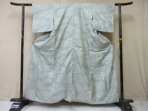 1円 良品 正絹 着物 本場大島紬 マルキ 和装 和服 暈し グラデーション 破れ麻の葉 袷 身丈151cm 裄63cm ◆逸品◆【夢職】★★★★