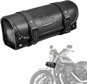KEMIMOTO バイク ツールバッグ 汎用 バイク フロントバッグ 工具入れ 小物入れ バイク用バッグ ツールポーチ ブラック