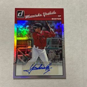 吉田正尚 2023 Donruss 直筆サインカード ルーキーカード Masataka Yoshida Rookie Autograph MLBカード