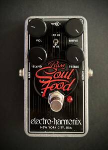 Electro Harmonix エレクトロハーモニクス ベースエフェクター オーバードライブ Bass Soul Food Over Drive ブレンダー機能搭載　① 