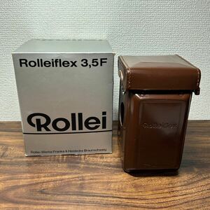 ローライフレックス　ROLLEIFLEX 二眼レフ　カメラケース　革　中古