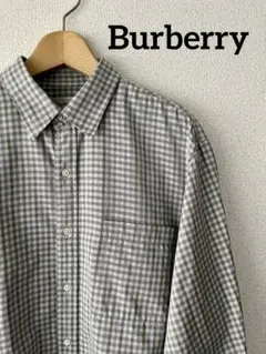 【Burberry】長袖チェックシャツ