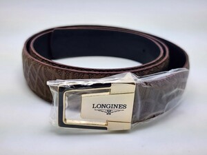 LONGINES ロンジン レザーベルト ライトブラウン　薄茶色　メンズ　新品 本革