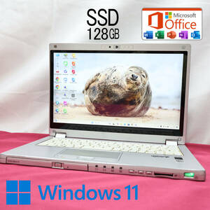 ★完動品 高性能5世代i5！SSD128GB★CF-MX4 Core i5-5300U Webカメラ Win11 MS Office 中古品 ノートPC★P77470