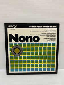 ◇D153◇ LP レコード 美盤 LUIGI NONO ルイジ・ノーノ La Fabbrica llluminata 現代音楽 WER 60 038