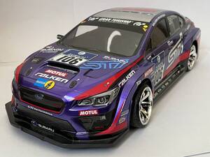 ジャンク TAMIYA タミヤ 1/10 RC SUBARU スバル WRX STI NBRチャレンジ 塗装済みボディのみ 片側ミラー欠品 リアウィング無 現状品