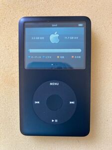 iPod classic 80GB 唯一の真っ黒モデル バッテリー元気？　iTunes同期確認済み　綺麗めな個体