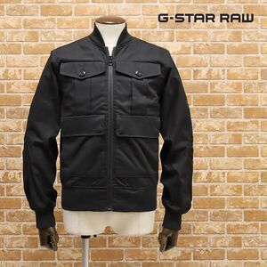 1円/G-STAR RAW/XSサイズ/ミリタリー調ブルゾン RACKAM ARMY BOMBER D08997-9288-6484 綿キャンバス 無地 新品/黒/ブラック/jt245/