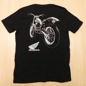 HONDA GU ホンダ ジーユー コラボ ヴィンテージ RTL 限定 Tシャツ 黒 ブラック S トライアル 古着 ★d