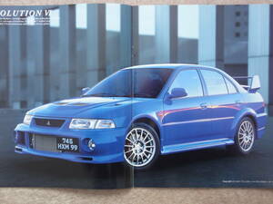 ランサー エボリューション Ⅵ カタログ　CP9A ランエボ evo エボ6 V Lancer Evolution op付 1998年12月