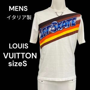 微難あり美品ルイヴィトン　メンズホワイトカットソー　LOUIS VUITTON Tシャツ ホワイト 白