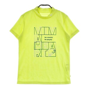 【1円】VIVA HEART ビバハート ハイネック 半袖Tシャツ イエロー系 40 [240101065671]