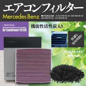 【即決】 エアコンフィルター E63 AMG [W212]212074 212077 参考純正品番: A 212 830 03 18 他 ※左ハンドル車用