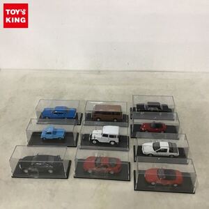 1円〜 1/43 国産名車コレクション 他 マツダ ユーノス ロードスター 1989、トヨタ ランドクルーザー 1982 等