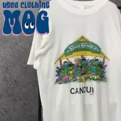 《US古着》メキシコ アニマル キャラクタープリントTシャツ メンズL