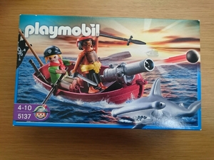 最終値下げ!!未開封・パッケージ難有り品★playmobil プレイモービル★5137★海賊船ボート★110