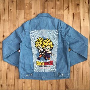 ドラゴンボール × BAPE デニムジャケット Lサイズ a bathing ape dragonball z エイプ ベイプ アベイシングエイプ denim jacket milo 悟空