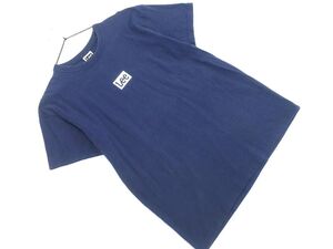 Lee リー ボックスロゴプリント Tシャツ sizeXL/濃紺 ■◆ ☆ efb0 メンズ