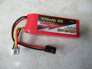 ▲受信機用 Li-Poハイボルテージ 7,4V900ｍAh 双葉コクネクター バランスコネクターJST XHバッテリー VANTbattery 