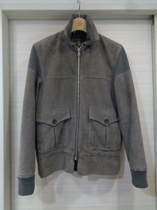 即決　美中古　Mサイズ　スエードジャケット　WTAPS ダブルタップス ROKUDENASHI 102NWDT-JKM01 HUEY JACKET FIELD LTHR GOAT スウェード