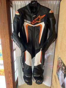 アルパインスター/alpinestars MOTEGI V3 レーシングスーツ 革ツナギ 中古品 XL USA42 EUR52