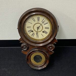 1円〜 5T GIFU CLOCK アンティーク 古時計 掛け時計 レトロ 昭和レトロ ビンテージ ジャンク品 動作未確認 年代物 振り子 振り子時計