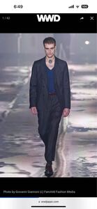 【貴重runway掲載】Ami alexandre mattiussi ストライプ柄 スラックス 黒amiparis