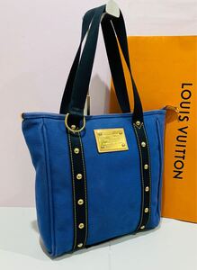 LOUIS VUITTON ● 極上美品 アンティグア ルイヴィトン トートバッグ カバ MM バッグ