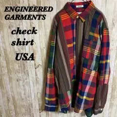 【526】USA製　ENGINEERED GARMENTS チェックシャツ