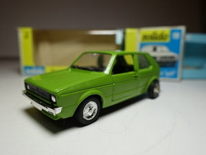 VW GOLF　I　SOLIDO製　ソリド製　Green色　1/43　フランス製　ワーゲン アンティーク ビンテージ